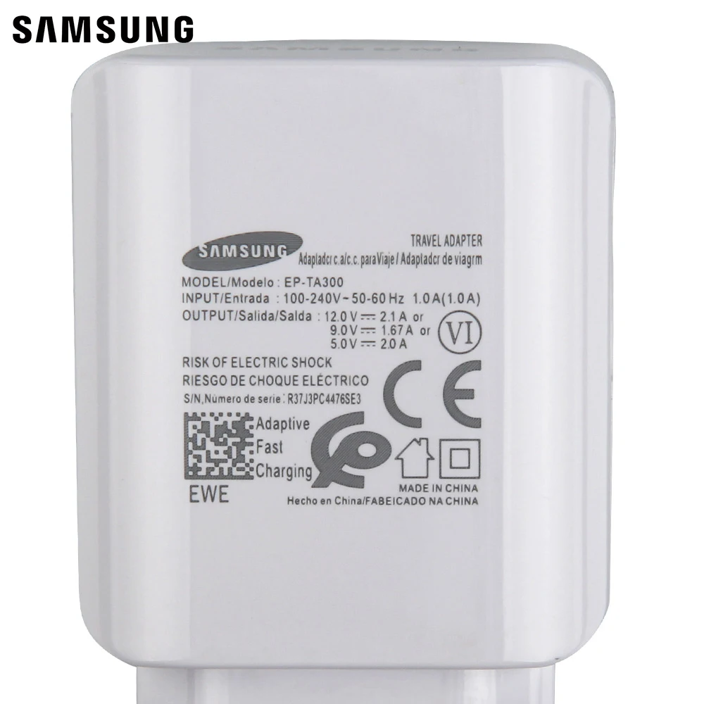 Samsung Оригинальный планшет дорожное настенное зарядное устройство EP TA300 для