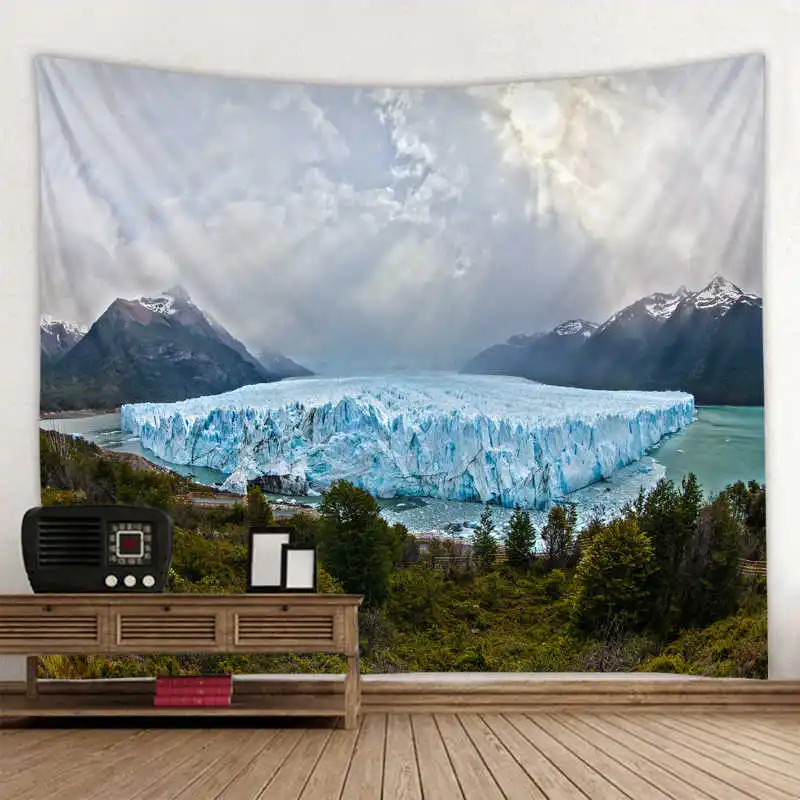 

Snow Mountain Tapestry Bohemian Wall Hanging Dream Hanging Cloth Mandala Printed Tapestry Living Room Bedroom Home Decor