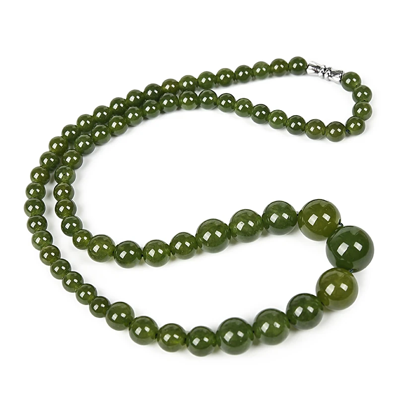 Тайвань зеленым халцедоном яшмы 6 14 мм круглые бусины ожерелье с башней