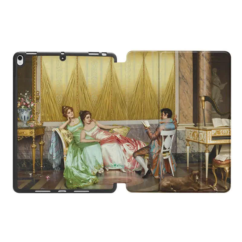 MTT чехол с масляным рисунком для iPad Pro 10,5 дюймов, мягкий ТПУ чехол из искусственной кожи для iPad Air 10," с держателем для ручек, fundas - Цвет: IPBC19