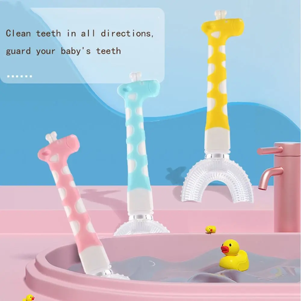 

Зубная щетка для детей 2-8 лет, малышей, силиконовые детские зубные щетки, щетки для чистки зубов, уход за полостью рта, U-образные зубные щетки