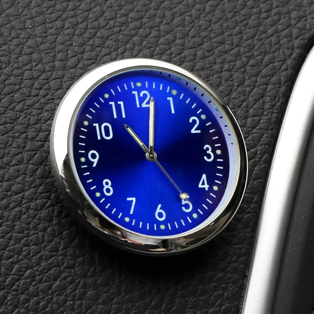 Vehemo алюминиевый сплав автомобильные часы украшение датчик для круглого мини