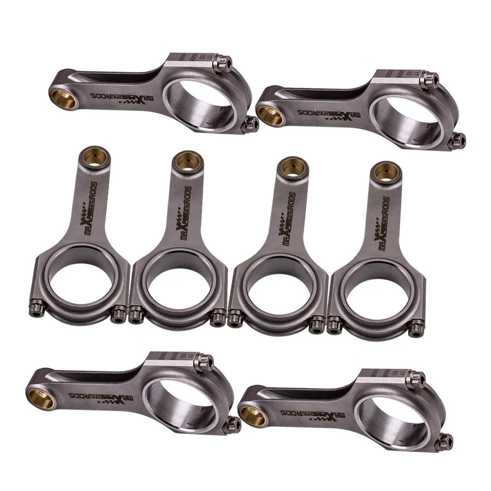 8x шатуны w/ARP болты для BMW M60 M60B40 4.0L M62 4.4L 143 мм Conrods Conrod Bielle Pleuel Balanced|Поршни кольца