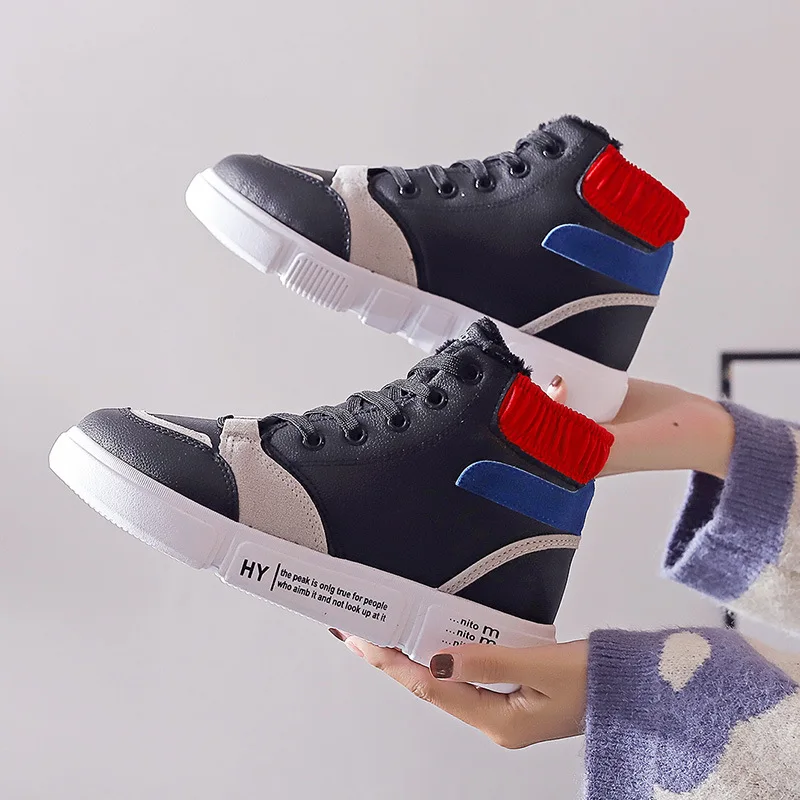 2019 г. Новая зимняя спортивная обувь повседневная прогулочная из плюша маленькие