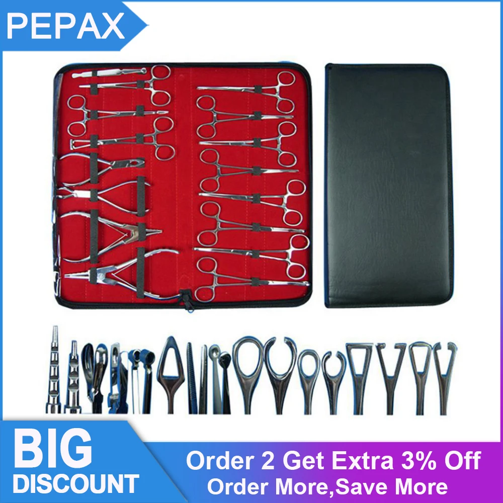 

PEPAX Stainless Sterile Slotted Round Navel Forceps Clamp Triangle Open Plier Ear Nose Piercing Tools Tattoo Piercing Supplies