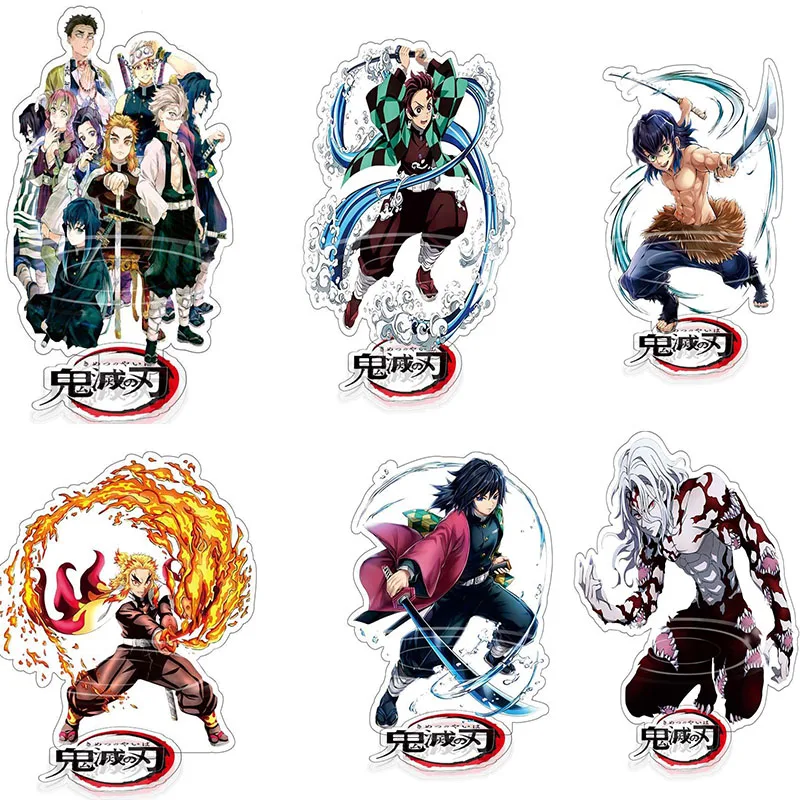 

Anime Demon Slayer Kimetsu No Yaiba Figure Hashira Giyuu Muichirou Acrylic Stand Plate Desk Decor Sign Fans Gifts