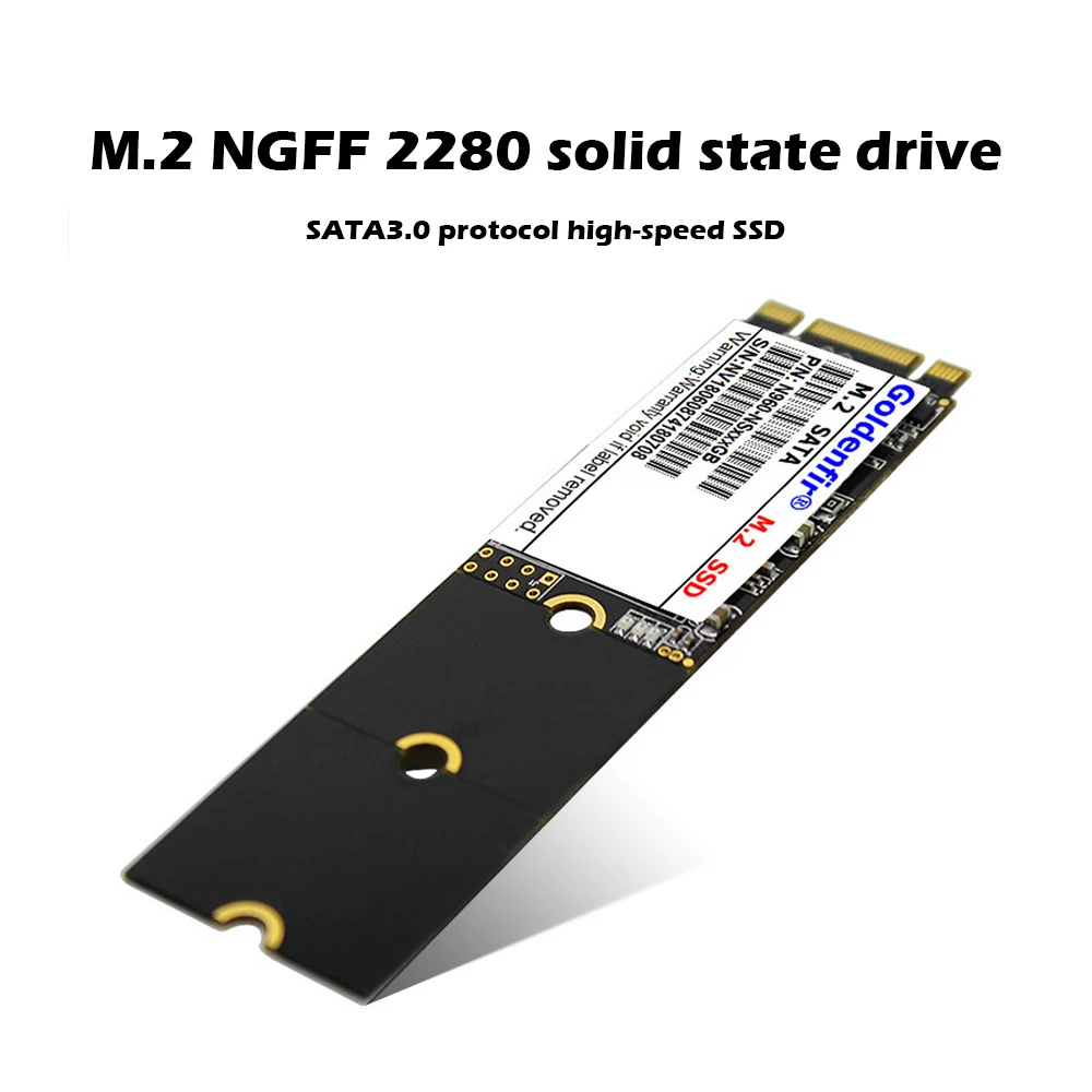 

Goldenfir M.2 NGFF SSD 128GB/256GB/512GB SATA III 2280 Solid State Drive 6Gb/s High Speed Internal SSD for Laptop Computer