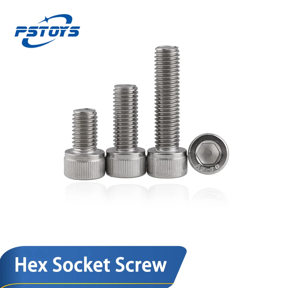 

DIN912 Hexagon Hex Socket Cap Head Screw M1.6 M2 M2.5 M3 M4 M5 M6 M8 M10 304 Stainless Steel Allen Bolt Hex Screw with Key