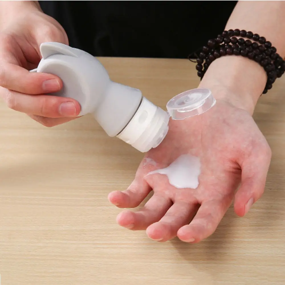 Многоразовые бутылки в форме кошки медведя 1 шт. 60 мл 2 цвета на выбор силиконовая