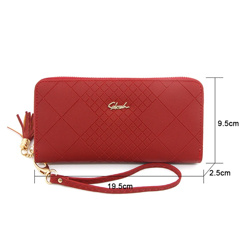 

Fashion Wallet Solid Color Ladies Hand Purse Bags Mobile Phone Bag Women Card Holder Convenient Bill Holder Passport Handbag
