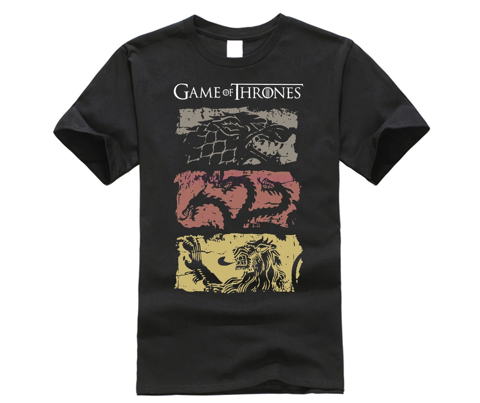 Винтажные мужские футболки Игра престолов футболка из 100% хлопка для сериала Дом