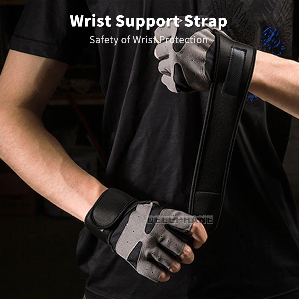 Женские спортивные перчатки без пальцев дышащие черные Мотоциклетные Перчатки