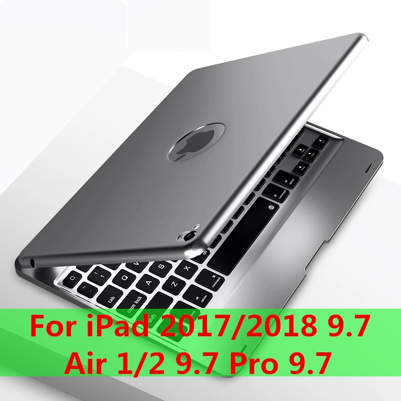 F19B-sliver Откидная клавиатура для Apple iPad mini 5 7,9 чехол Bluetooth клавиатура чехол для iPad 9,7 Air 2 9,7 чехол клавиатура - Цвет: F19B-sliver