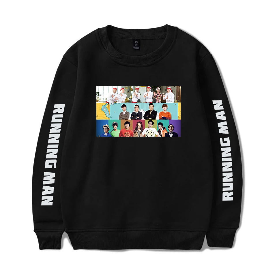 

Running Man Korea Reality TV Show Custom O-Neck Sweatshirts Women/Men Long Sleeve Sweatshirts Casual Variety Show Streetwear