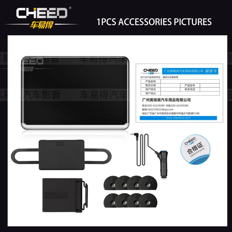 CHEED 10.1in Автомобильный Подголовник DVD видео монитор Android 6 0 ARM A7 четырехъядерный wifi