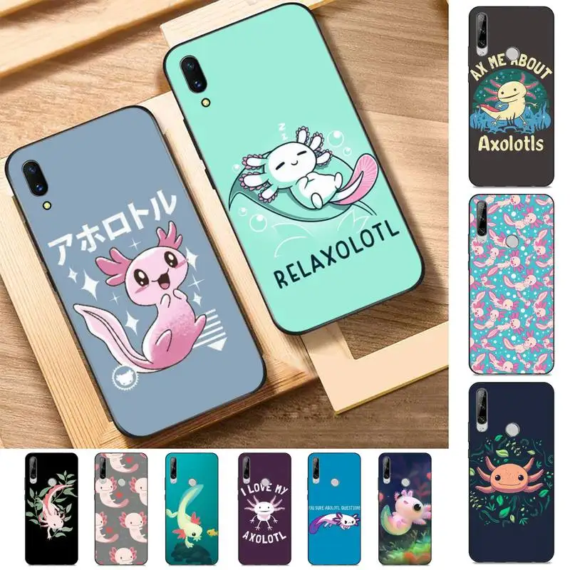 

Yinuoda Cute Animal Axolotl Phone Case for Huawei Y 6 9 7 5 8s prime 2019 2018 enjoy 7 plus