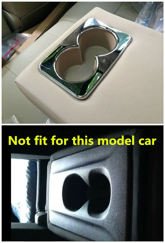 Заднее сиденье рамка держателя стакана воды Накладка для Nissan Rogue X Trail 2014