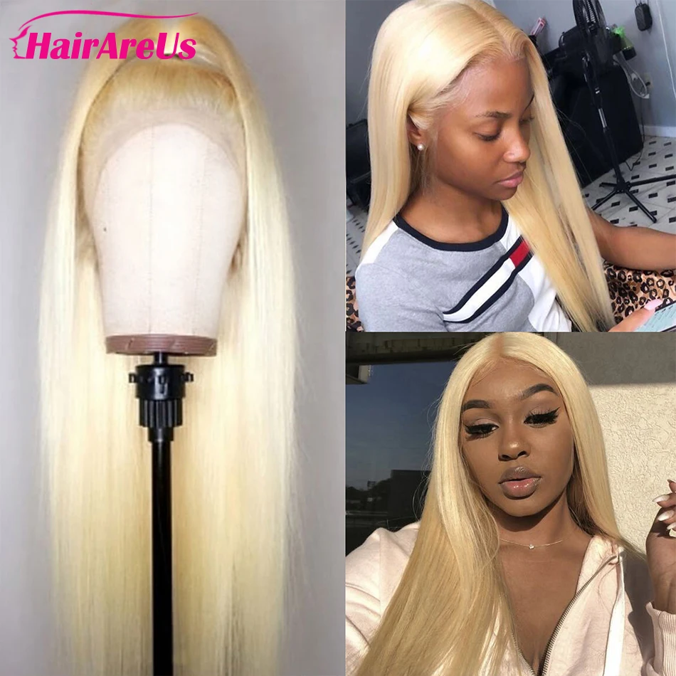 

4x4 Blonde 613 Lace Closure Human Hair Wig Straight 4x4 Closure Wig With Baby Hair Remy Natural Hairline For Women Remy