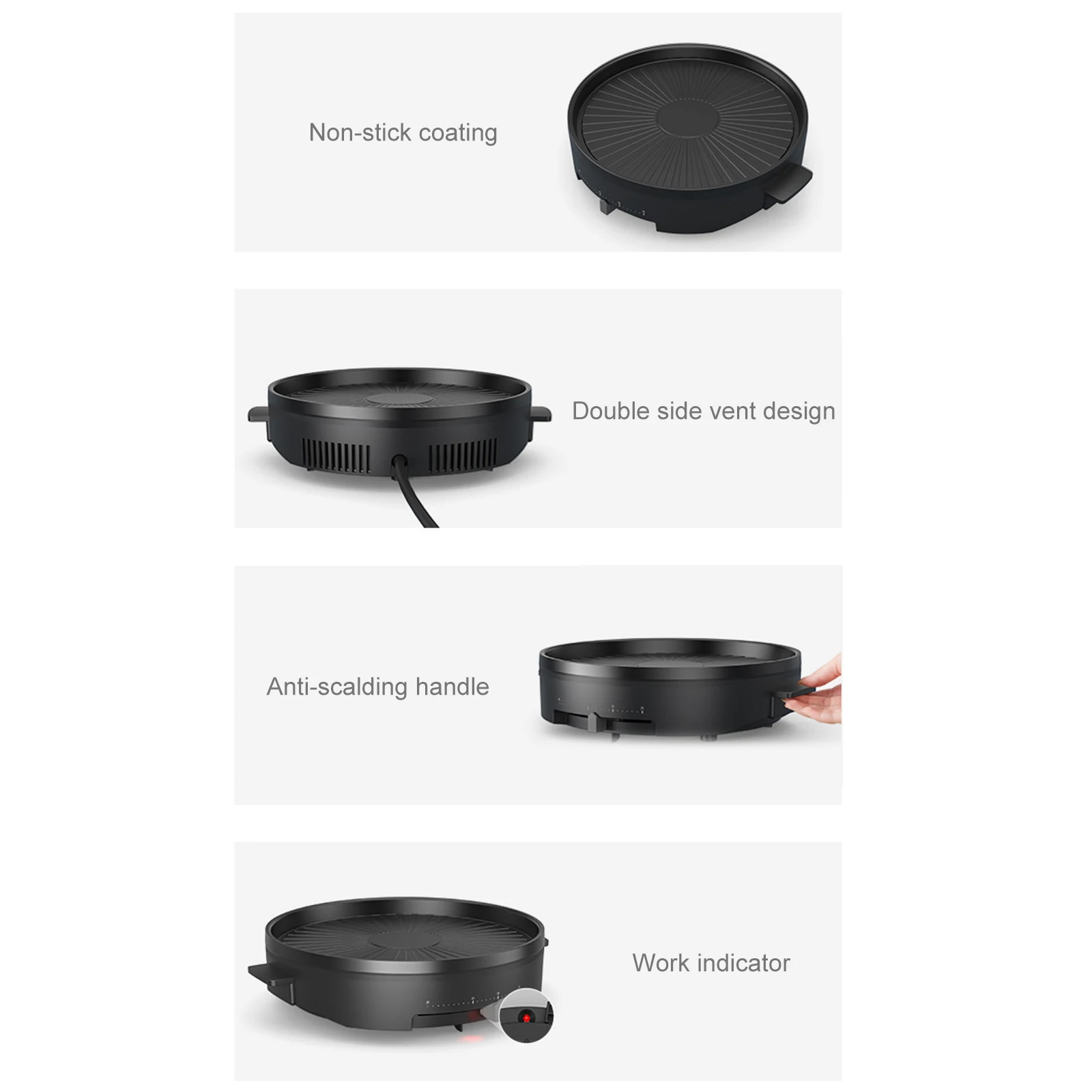 Multi-function Oven Portable Home BBQ Grill Plate Smokeless Detachable Bbq Metal Electric Bakeware Party Kitchen Tool |
