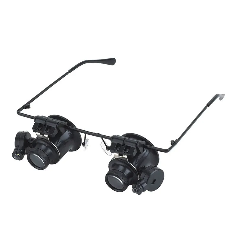 

20X LED Light Magnifying Glass Loupe Eyepiece Eye Cup Glasses Type