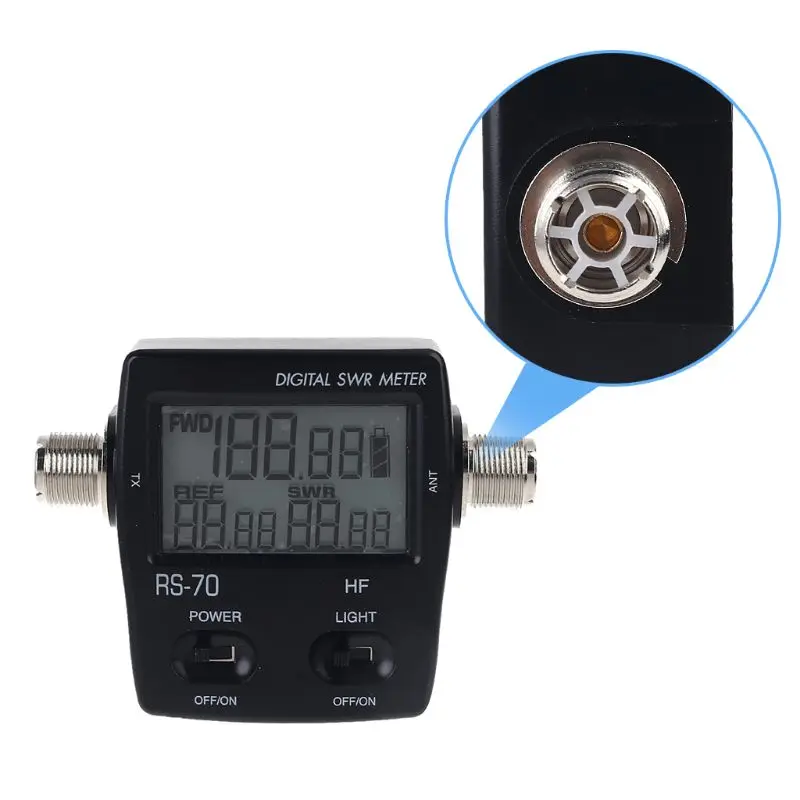 Цифровой измеритель мощности NISSEI RS-70 КСВ микро-счетчик USB-DC 5 В выход 1 6-60 МГц |