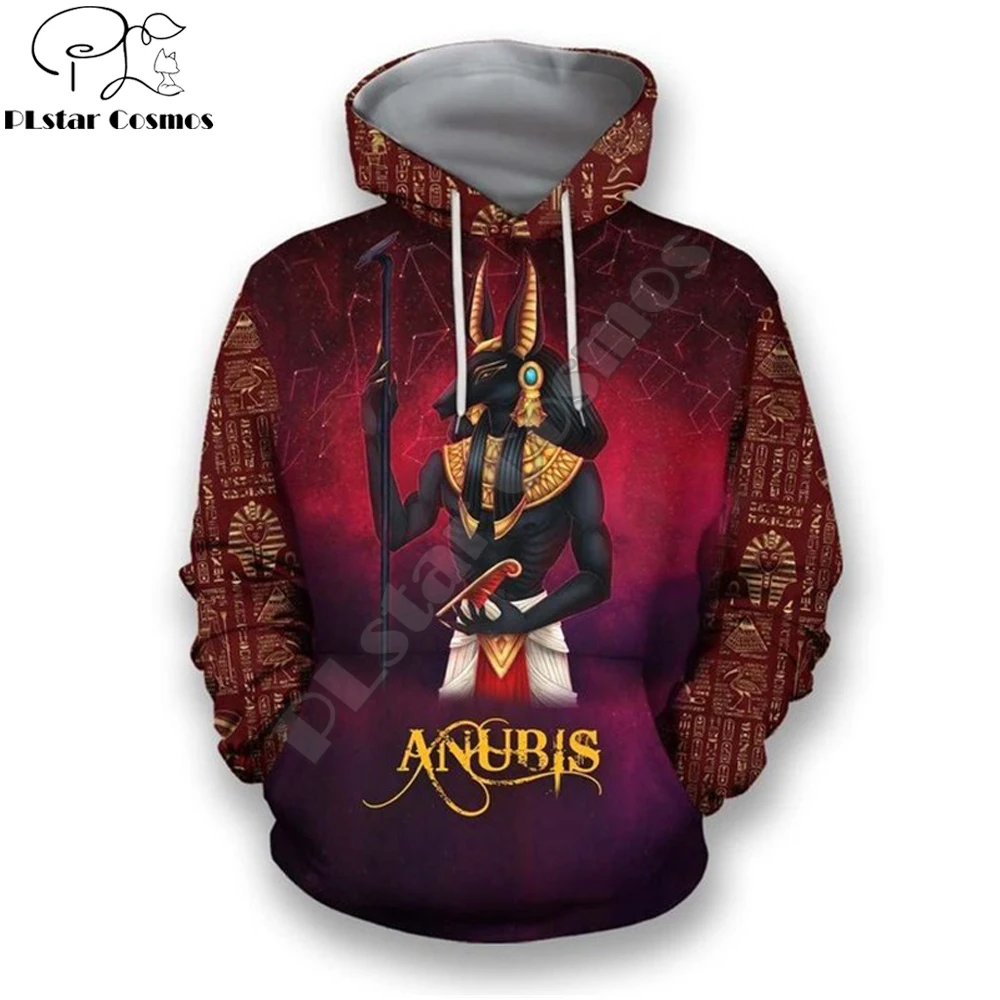 

Худи унисекс с 3D-принтом египетского Бога глаза хора Фараона Анубиса, модная толстовка с капюшоном в стиле Харадзюку, Прямая поставка