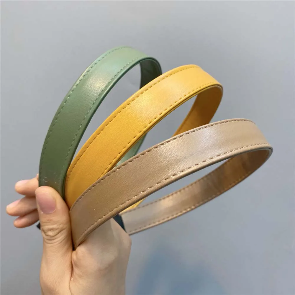 Однотонная искусственная ободок для волос в корейском стиле с эффектом