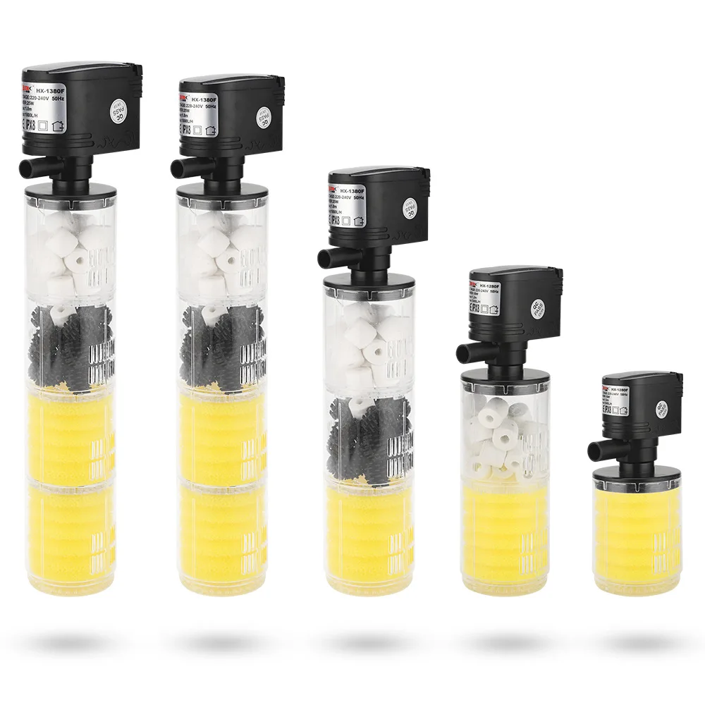 

Fish Tank Filter Aquarium Three-in-one Aeration Filter Pump Fish Tank Built-in Filter Material Three-in-one Filter