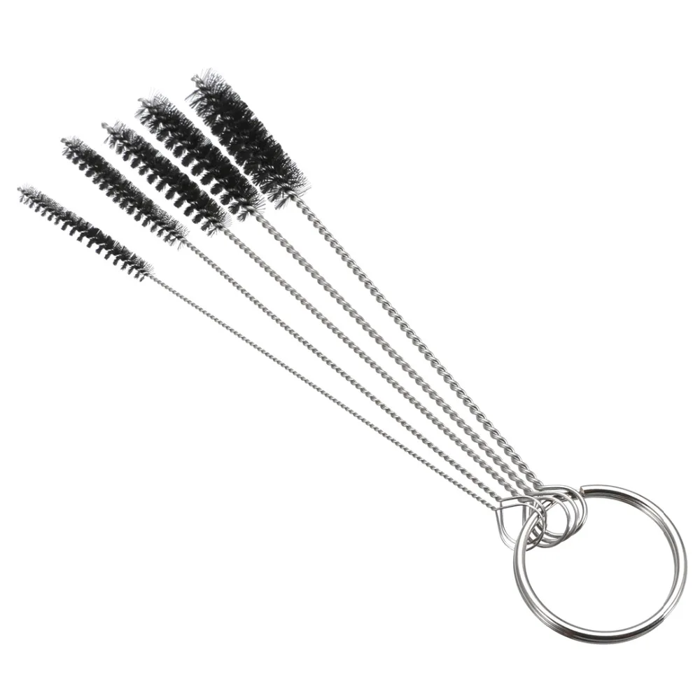 5pcs Nylon Brushes 2/2.5/3/4/5mm Drinking Straw Glass Tube Mini Cleaning Brush For Home Drinkware Scrub Remover | Дом и сад