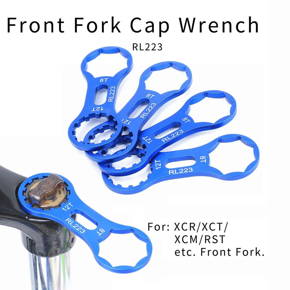 

Aluminum Bicycle Front Fork Repair Tool For SR Suntour XCR/XCT/XCM/RST MTB Bike Front Fork Cap Wrench Disassembly Tools