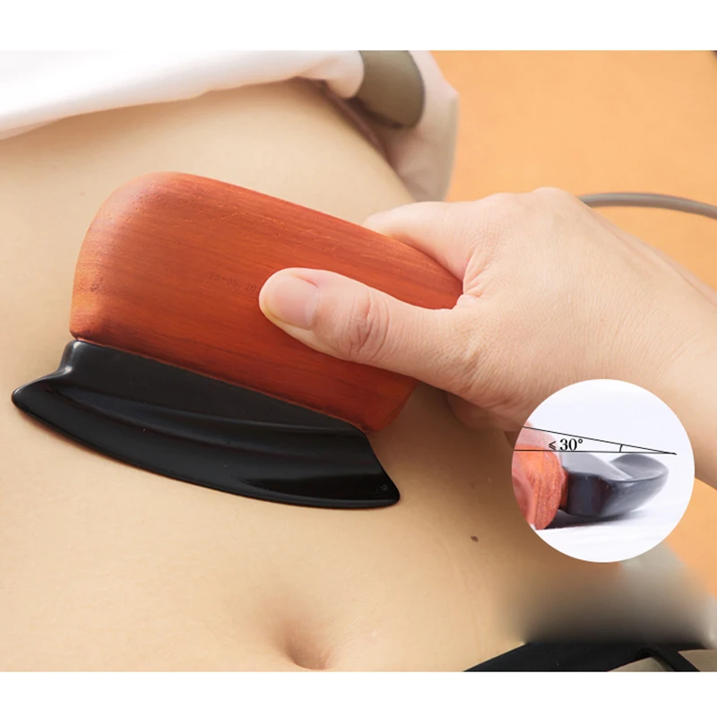 Hot Stone Electric Gua Sha Massage Relax Pain Relief Heating Slimming Back Neck Massage Health Care Natural Massager
