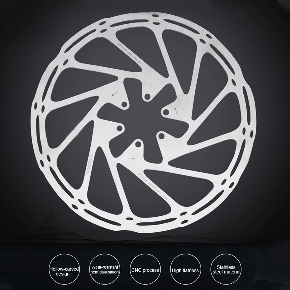160 мм 180 203 велосипедный дисковый тормозной ротор осевой нержавеющей стальной