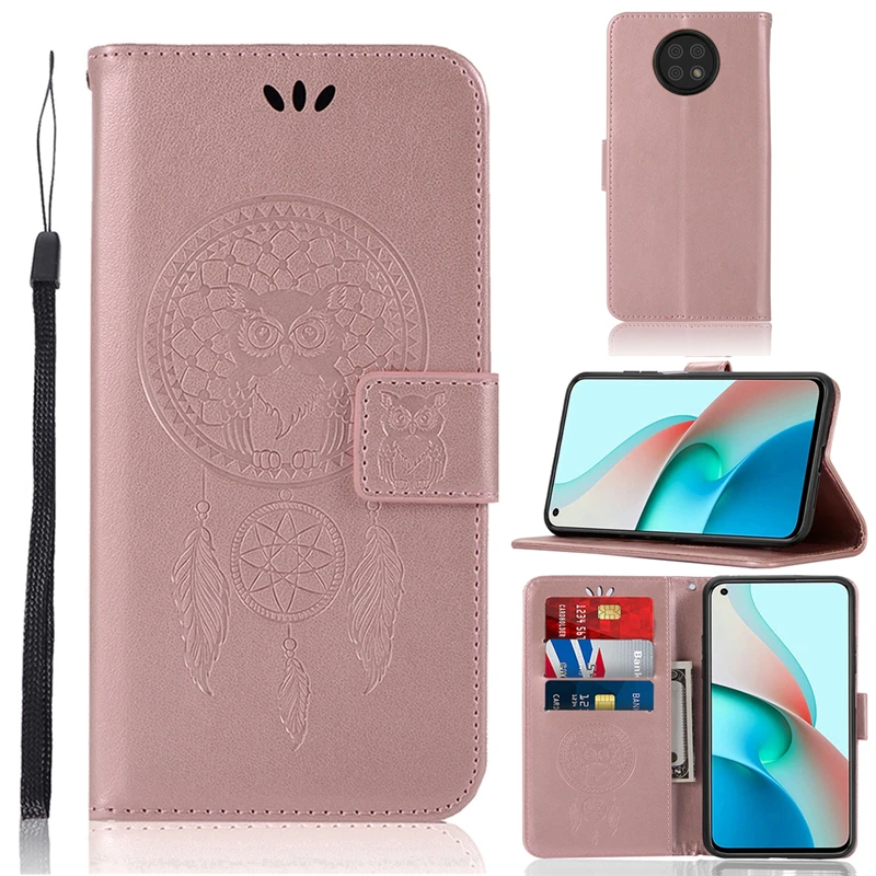 

Чехол для телефона чехол для Xiaomi Redmi Note 9T 5G Сова кожаный чехол-портмоне с откидной крышкой для телефона Redmi Note 9T 5G чехол для телефона Redmi Note 9T