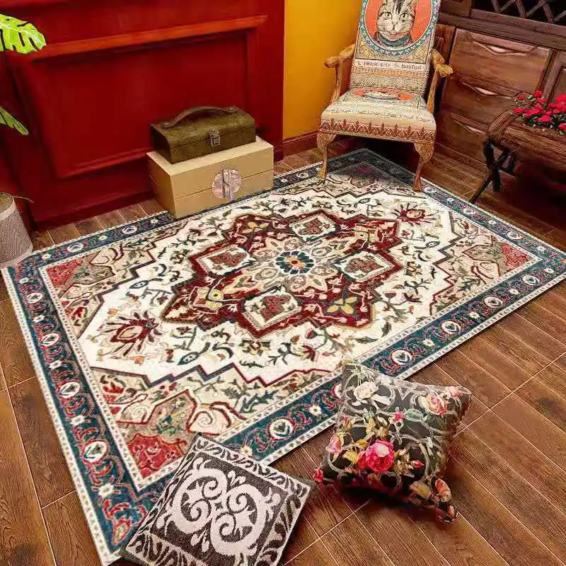Retro Ethnic Style Persian Living Room Coffee Table Bedroom Large Area Full Carpet Factory Direct Supply And Machine Washable
