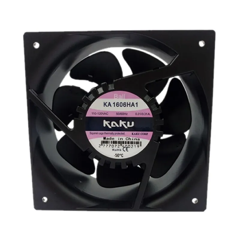 

KA1606HA1 AC110V 0.31a ball bearing IP55 waterproof and dustproof axial flow fan 6months Warranty