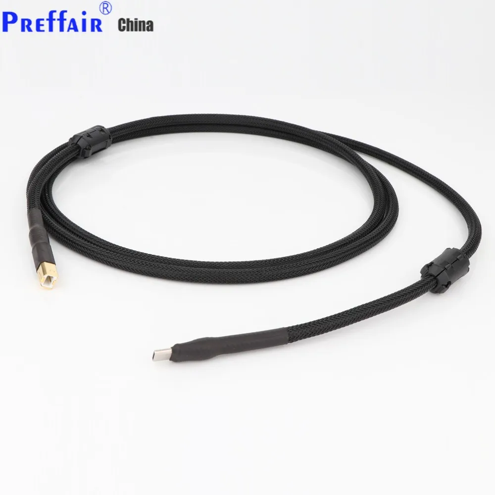 

Preffair 1PC HiFi USB C To B Cable USB Type C To B Audio Data Cable 5N DAC otg macbook pro Mobile Phone Thunderbolt DAC Cable