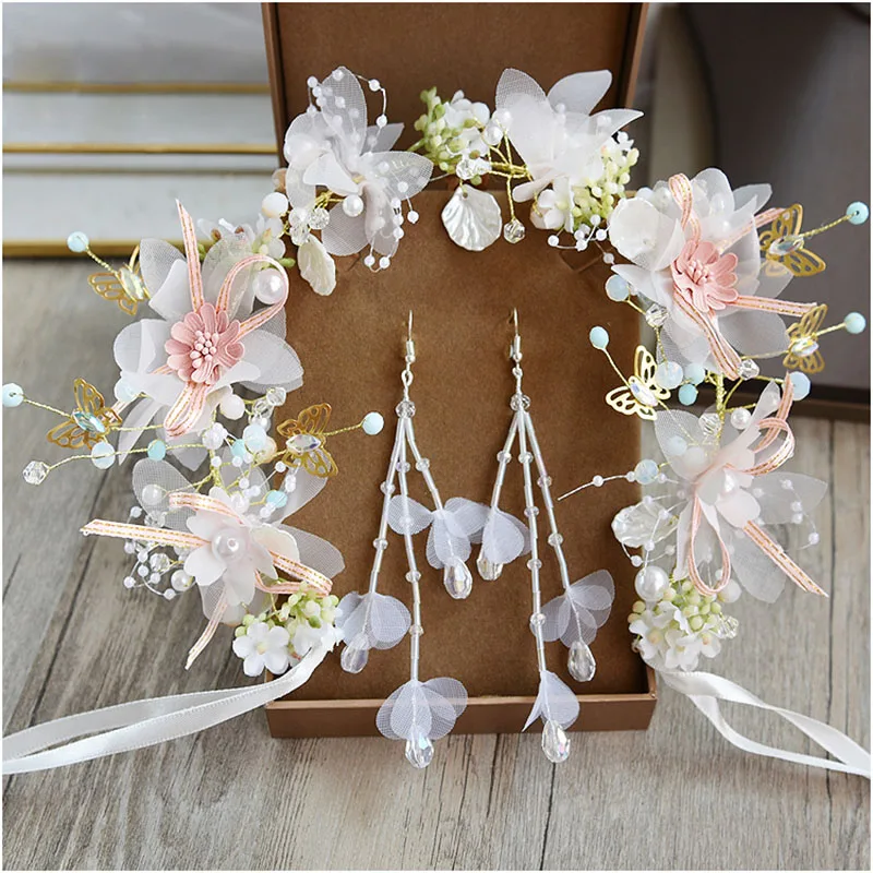 

Flower Fairy Beauty Crown Wreath Headdress Bridal Headdress