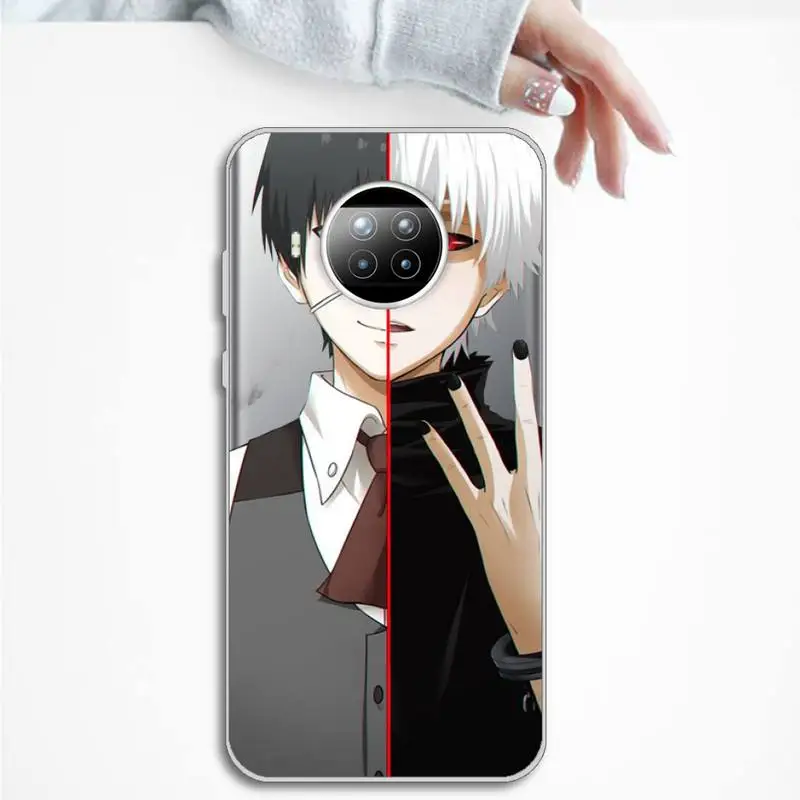 

Anime Horror Tokyo Ghouls Phone Case Transparent for Xiaomi Redmi note 10 t 8 9 pro lite 11