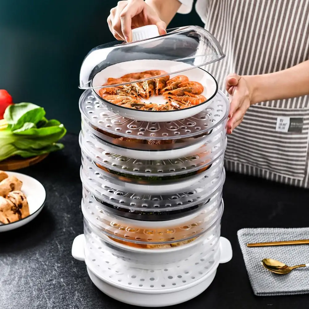 

Stackable Food Insulation Cover Refrigerator Meal Cover Dining Table Dust-proof Anti-mosquito Food Cover Leftover Food Cover