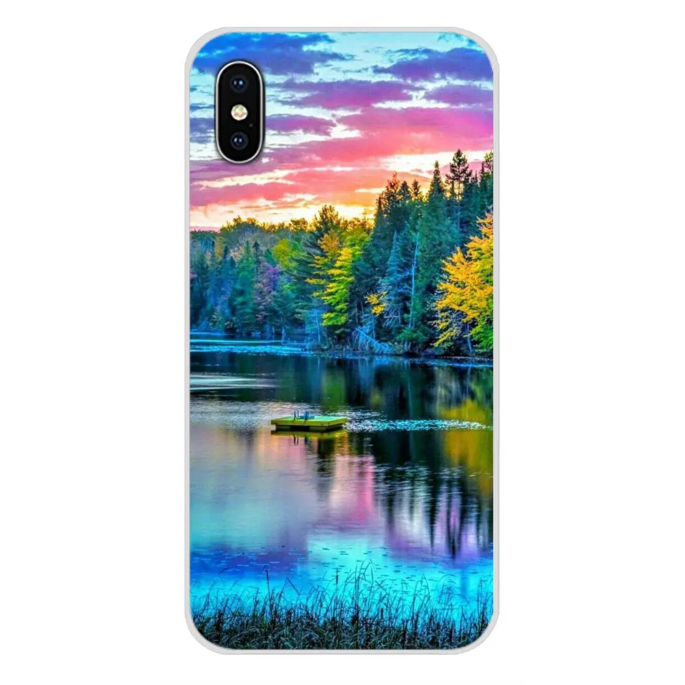 Beautiful Natural Scenery For Samsung Galaxy S3 S4 S5 Mini S6 S7 Edge S8 S9 S10 Lite Plus Note 4 5 8 9 Transparent Soft Bag Case | Мобильные