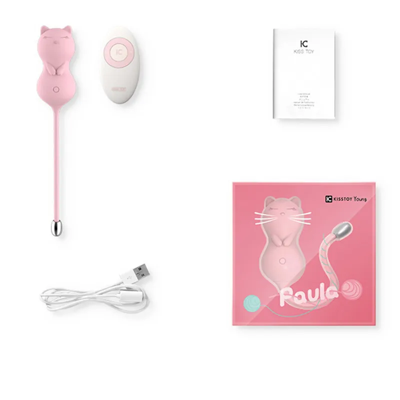 Беспроводной Вибратор KISSTOY CAT с дистанционным управлением для прыжков яйцом