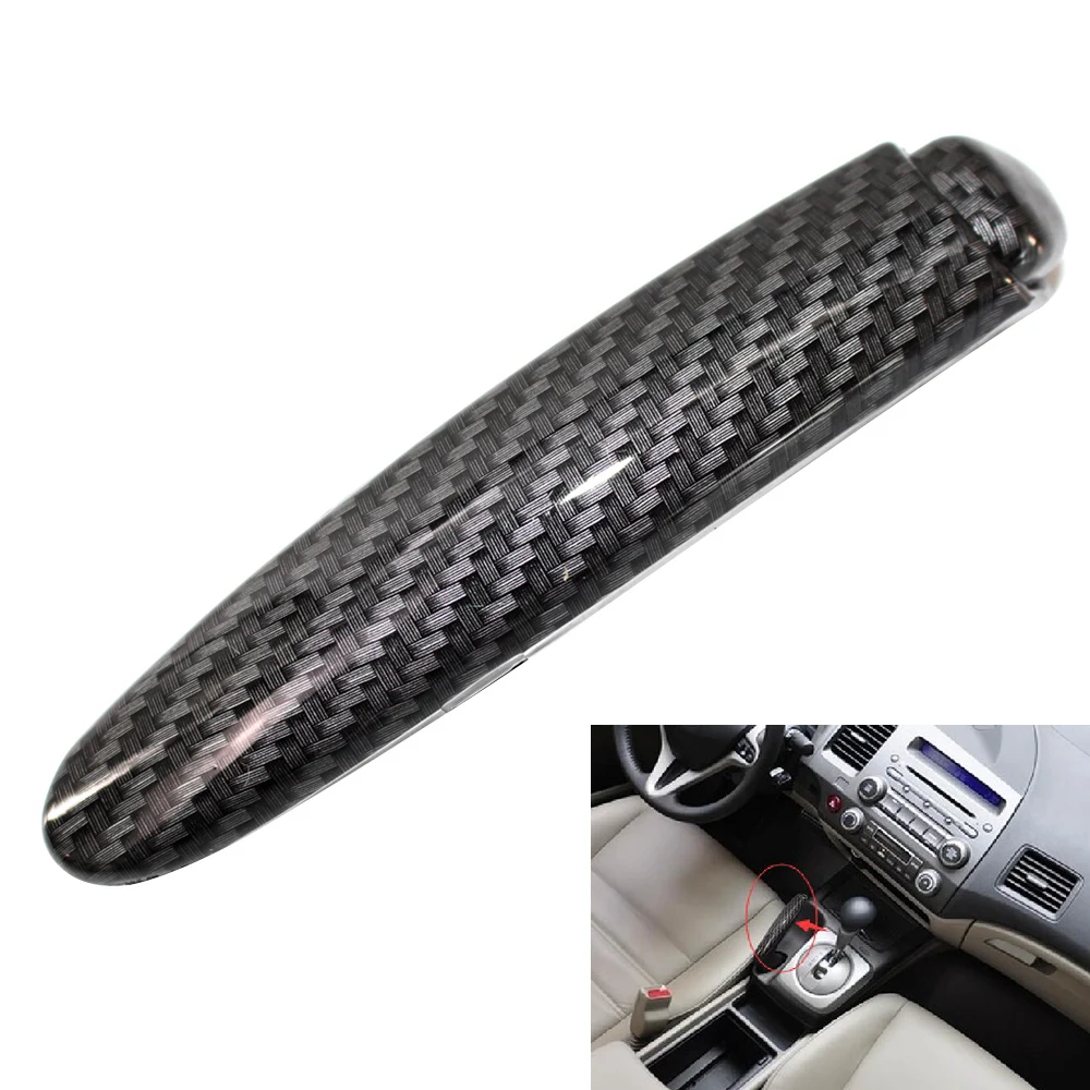 New Auto Carbon Fiber Car Handbrake Cover Grip Handle Protective Cover Trim Styling Decor Replacement For Honda Civic 2006-2011