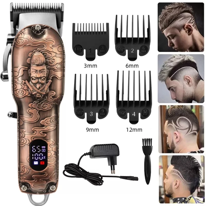 

Professional Adjustable Cordless Hair Clipper Barber Shop Rechargeable Hair Trimmer Men Electric Hair Cutting Machine 6500RPM