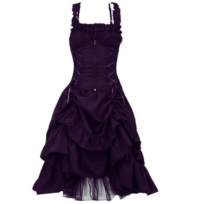 Женское готическое Бандажное платье в стиле ренессанс средневековое