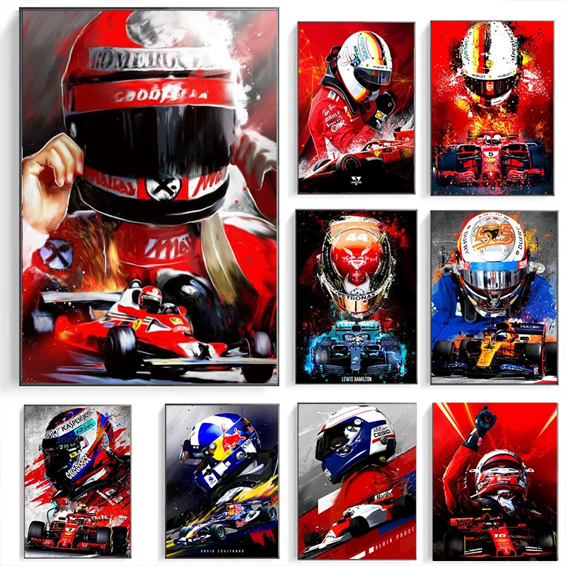 

Modern Home Decor David Coulthard F1 Abstract Poster Canvas Painting Print Modular Wall Art Picture Living Room Decoration