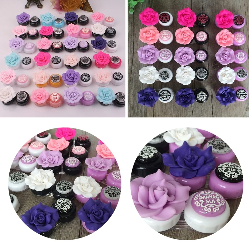 Новый переносной чехол для контактных линз 094B с милыми цветами|Аксессуары очков|