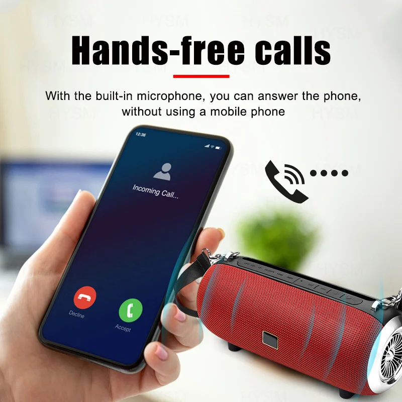Портативная беспроводная Bluetooth-колонка с держателем для телефона | Электроника