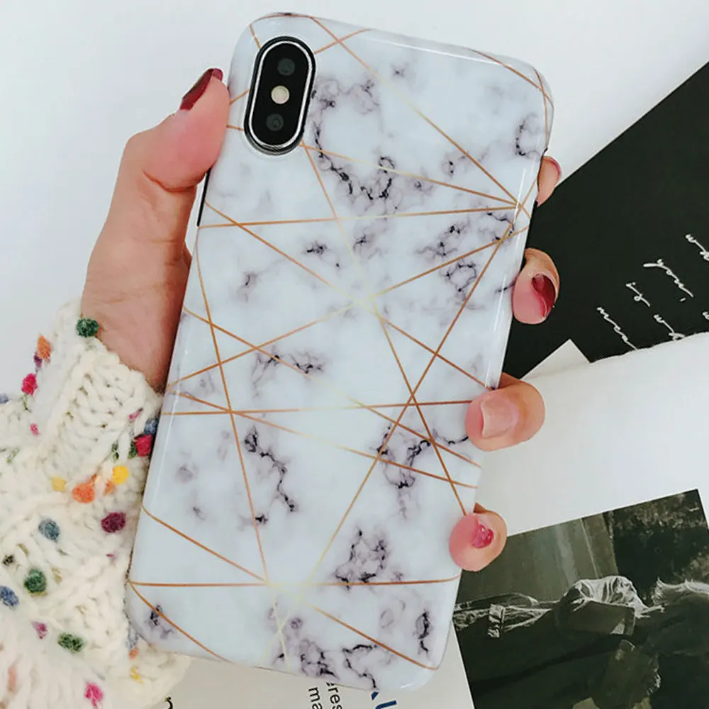 KISSCASE лазерный луч мраморный чехол для телефона iPhone X XS XR 6 6S 7 8 Fundas элегантный 7Plus