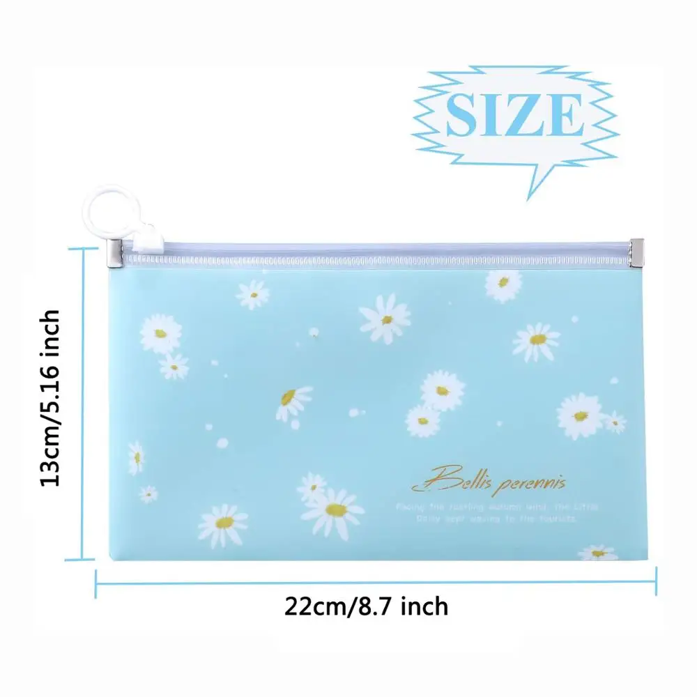 

4PCS Portable Face Mask Storage Bag Dustproof Mask Bag Safe Pollution-Free Cartoon Disposable Mask Organizer Bag Flower Pattern