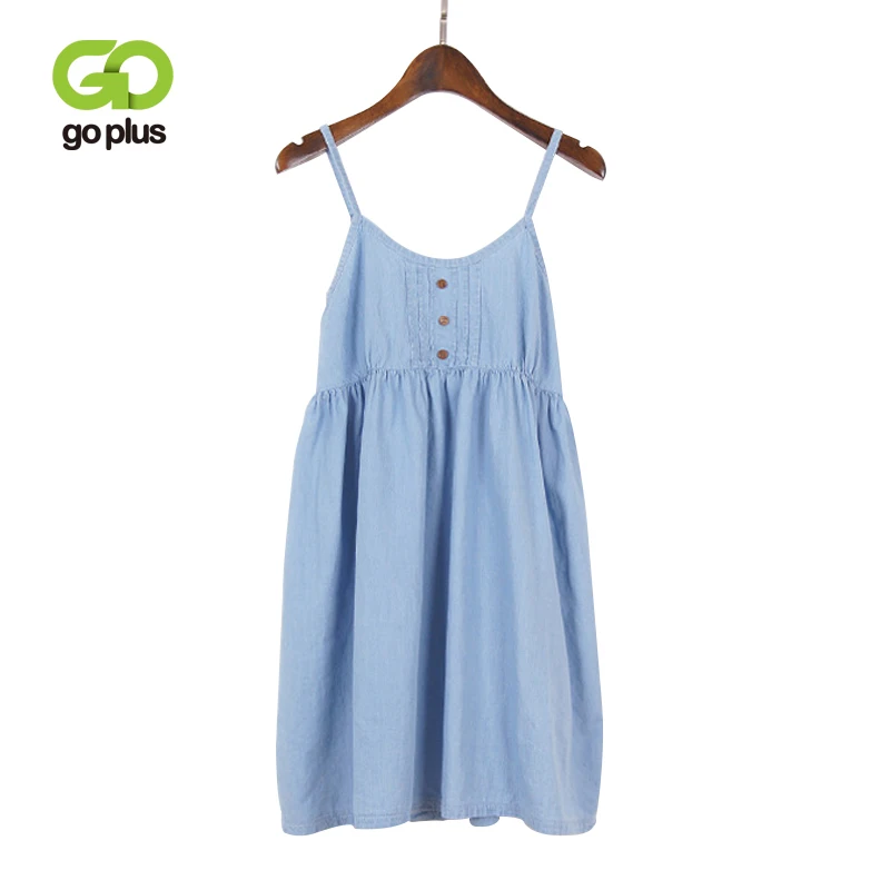 

Женское джинсовое платье без рукавов, с круглым вырезом и пуговицами